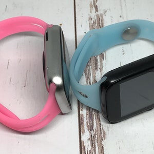 NEW Silicone Green, Pink, Blue and Yellow Strap for Apple Watch band, 38mm 40mm For Women, For Apple watch series 1 2 3 4 5 6 7 8 image 7