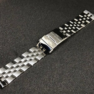 Nouveau bracelet en acier inoxydable de haute qualité 20/22/24 mm pour Breitling Chronomat Crosswind 316L en acier inoxydable bracelet Breitling Silver