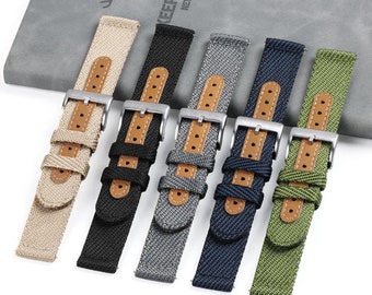 Nouveau bracelet de montre en nylon 18 20 22 mm de remplacement pour Omega Speedmaster bracelet en nylon souple et imperméable à l'eau