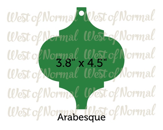 Download Arabesque Bonus Christmas Ornament Templates Dxf Svg Png Etsy PSD Mockup Templates