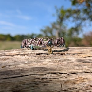 Moss Agate anklet