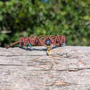 Moss Agate anklet