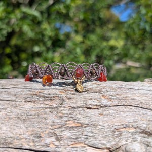 Carnelian anklet