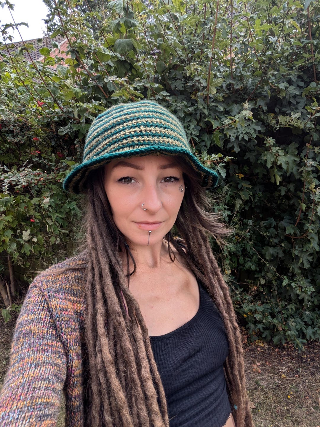 Emerald Stripe Bucket Hat