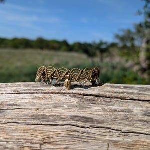 Moss Agate anklet