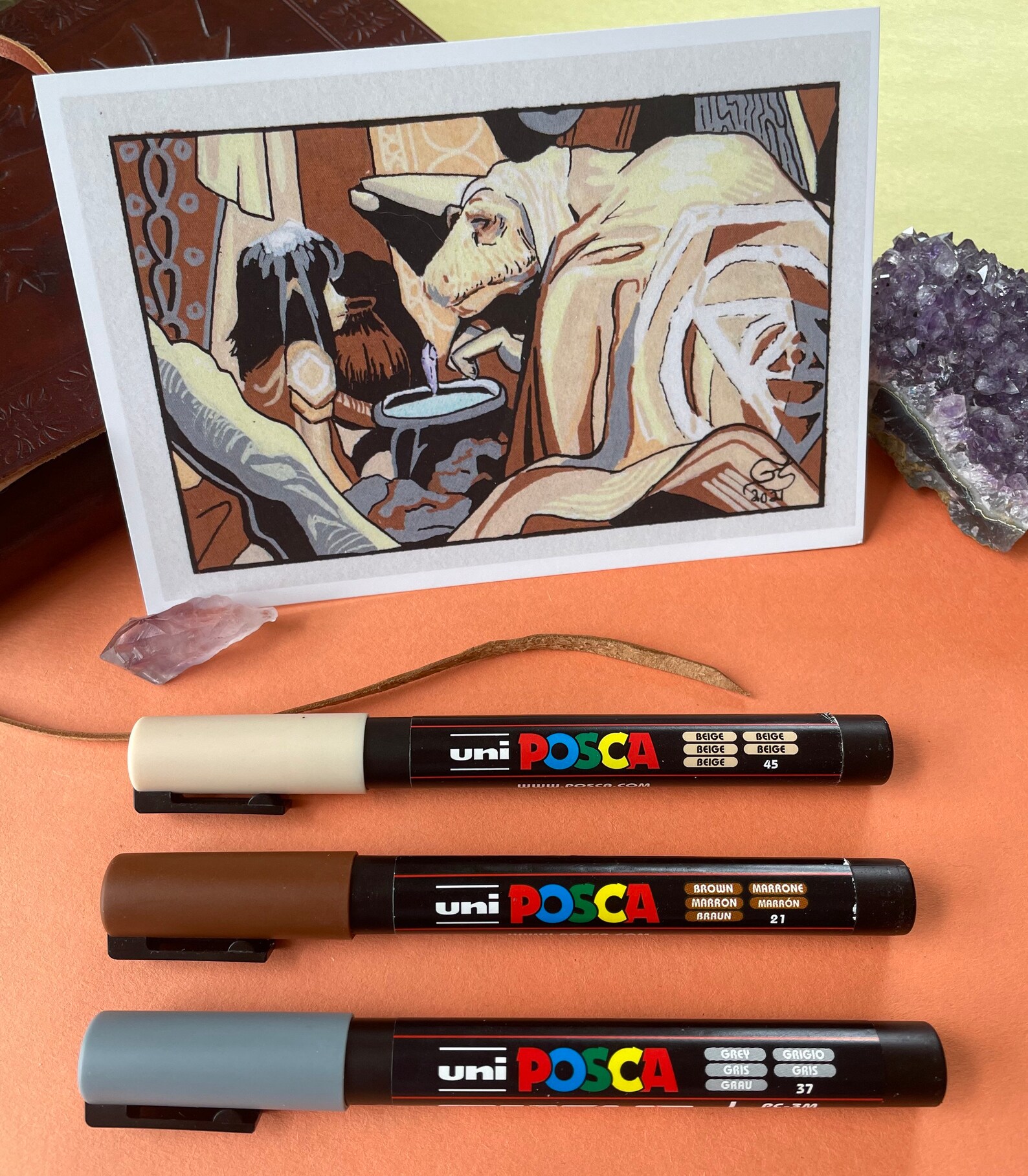 Movie Postcards Posca Pen on Watercolor Postcard Etsy