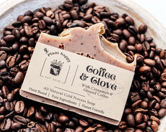 Coffee & Clove - Coffee Soap - Exfoliating Soap - Cold Process Soap - Shea Butter Soap - All Natural Soap - Vegan Soap - Palm Oil Free