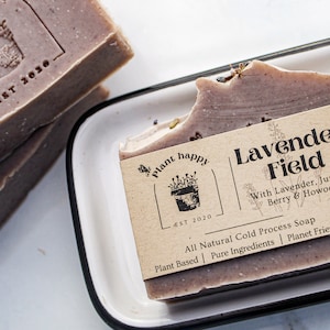 Lavender Field - Lavender Soap - Gentle Soap - Lavender Essential Oil - Shea Butter Soap - All Natural Soap - Vegan Soap - Palm Oil Free