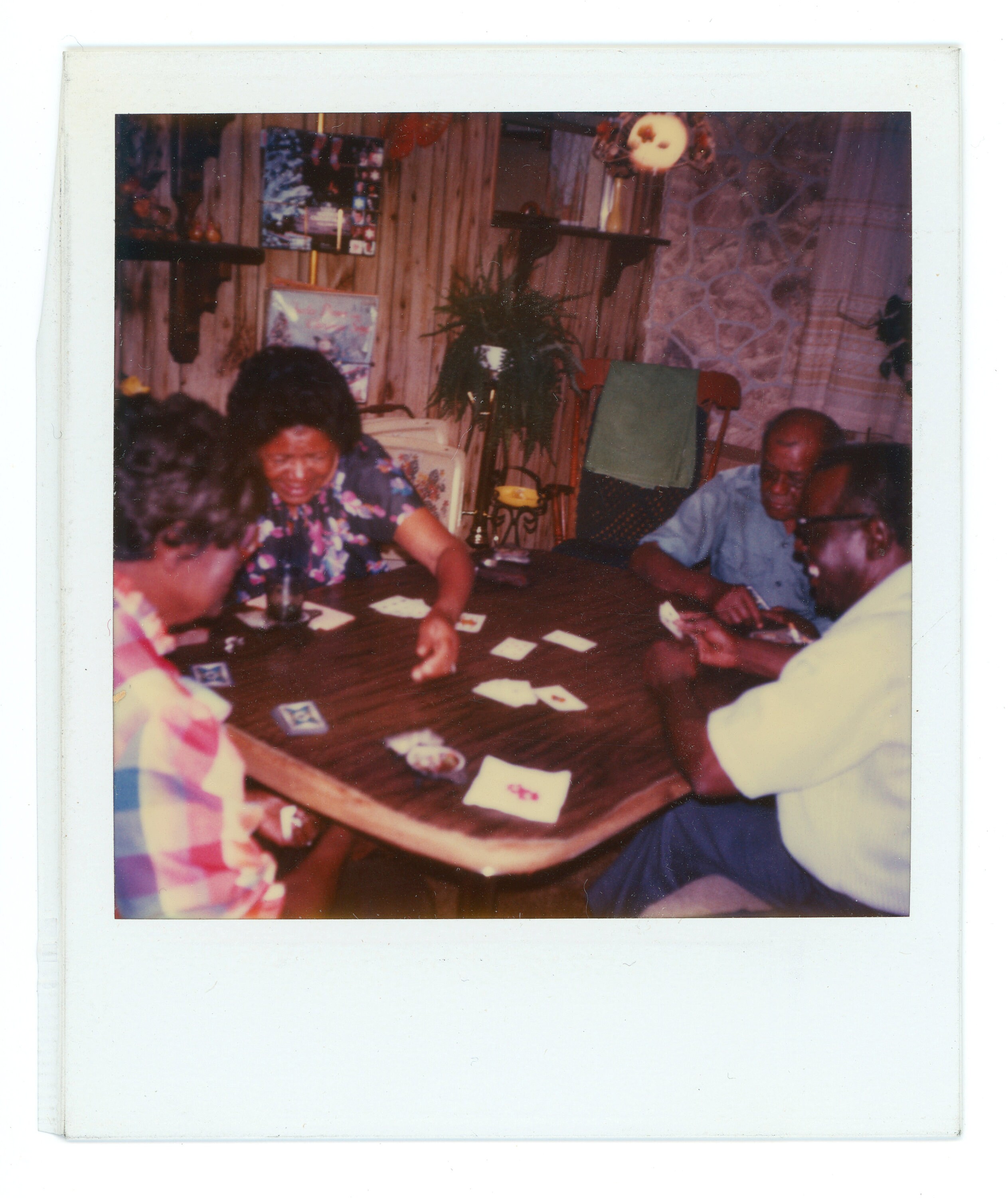 Winning Hand : African American Family POLAROID Poker Card Game ...