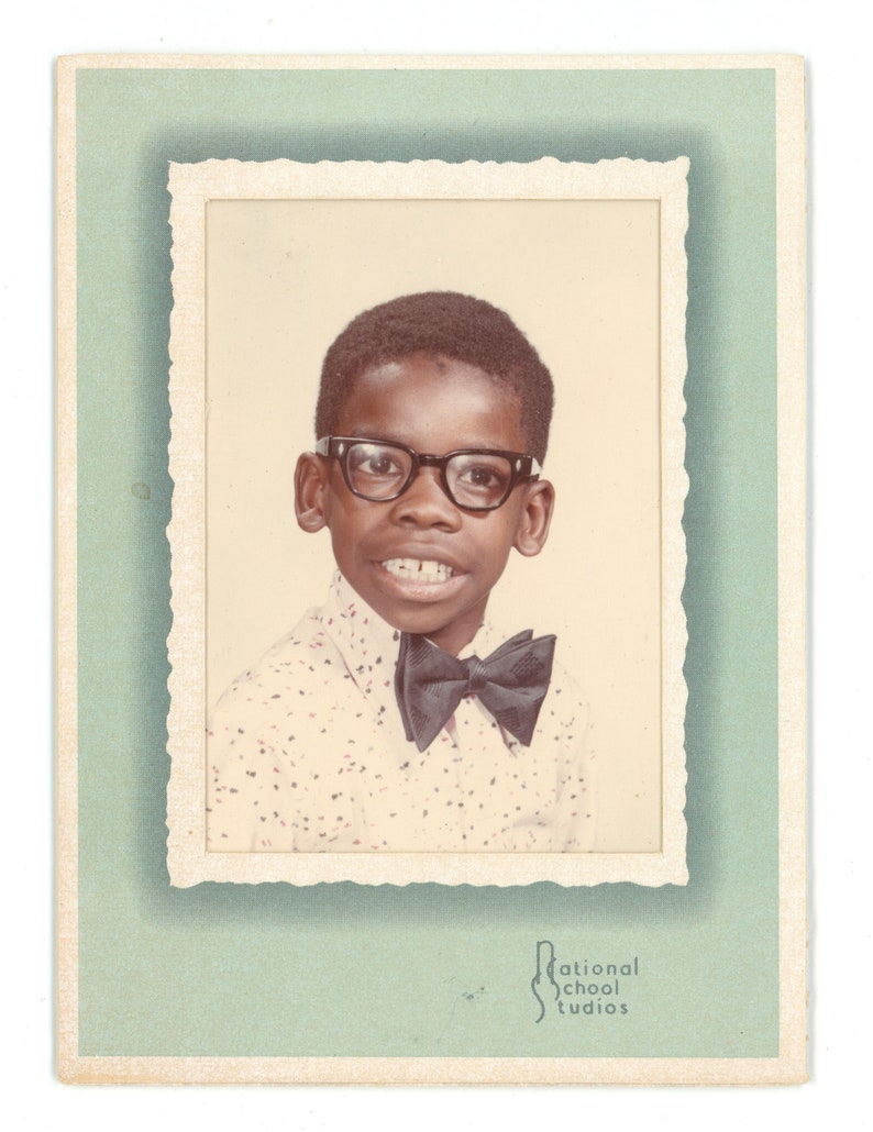 Future Leader : School Photo Vintage African American Snapshot Tuxedo ...