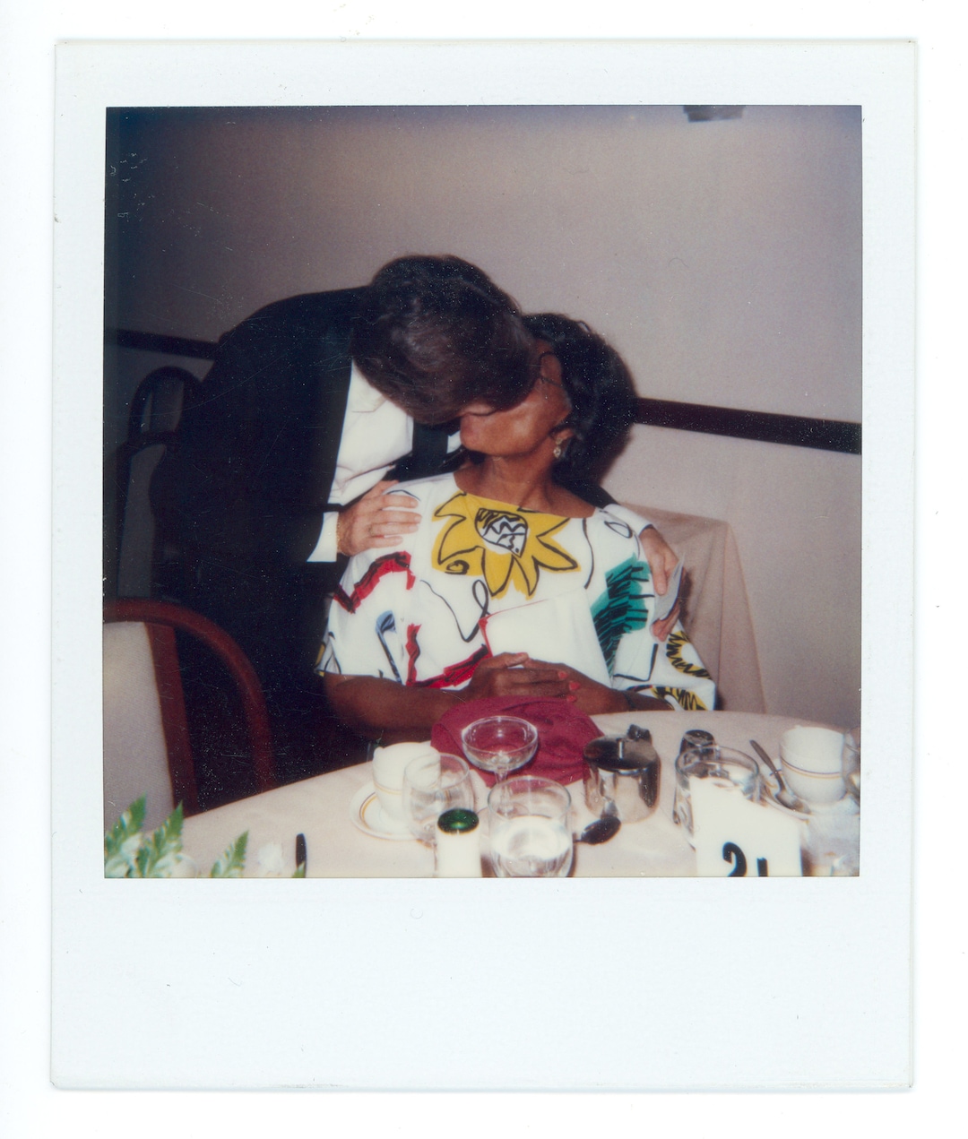 PDA Kiss : African American KISS Polaroid Interracial Snapshot Candid ...