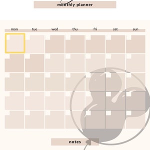 Goodnotes, Notability, and other note taking apps Minimalist Undated Digital Planner with Hyperlinks