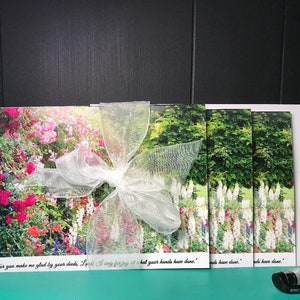 3 hermosas tarjetas para ocasiones especiales o cualquier ocasión, Señor, me alegras con tus obras, tarjeta cristiana en blanco