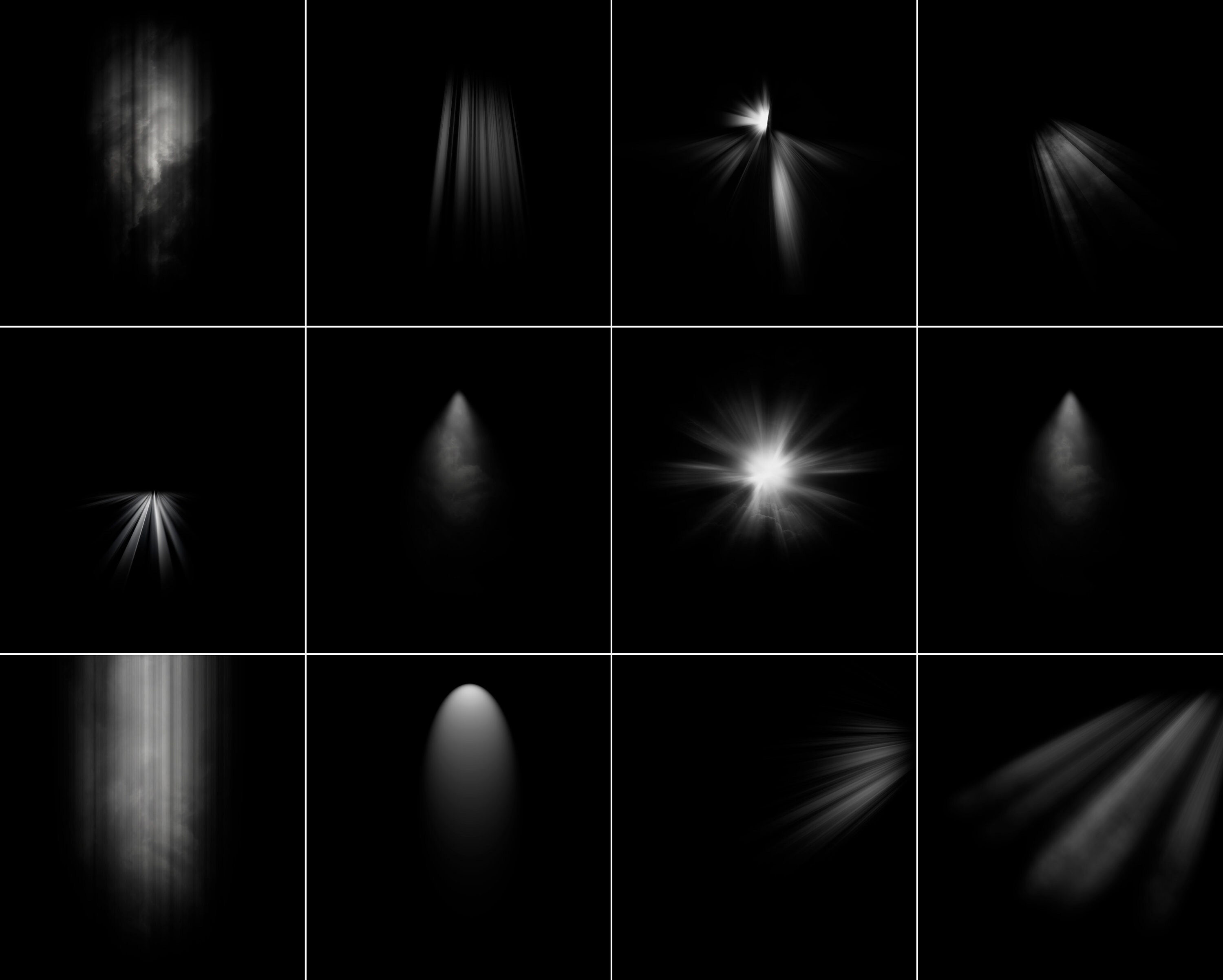 50 Light Ray Overlays Bundle Etsy