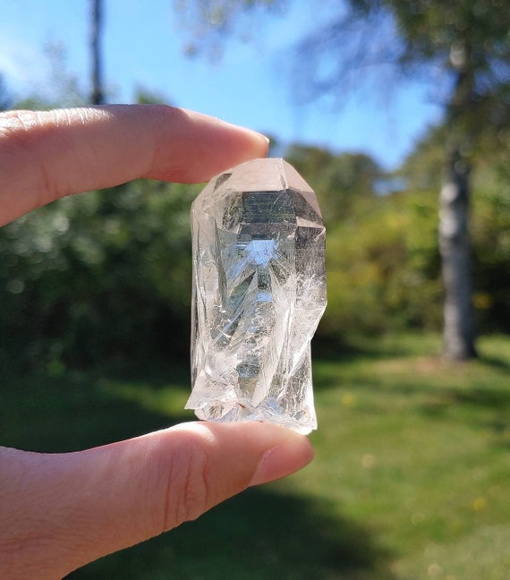 Himalayan Clear Quartz Point from the Himalayan Mountains in India | Master Healer, High Vibrational, Enlightenment, Awakening