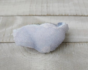 Druzy Blue Lace Agate Specimen from Malawi | Calming, Anxiety Relief, Communication, Authenticity, Supports in Times of Change