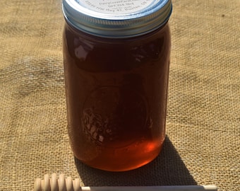 Raw Wildflower Blossom Honey - Quart jar
