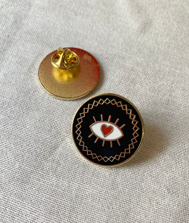 Love Eye Enamel Pin
