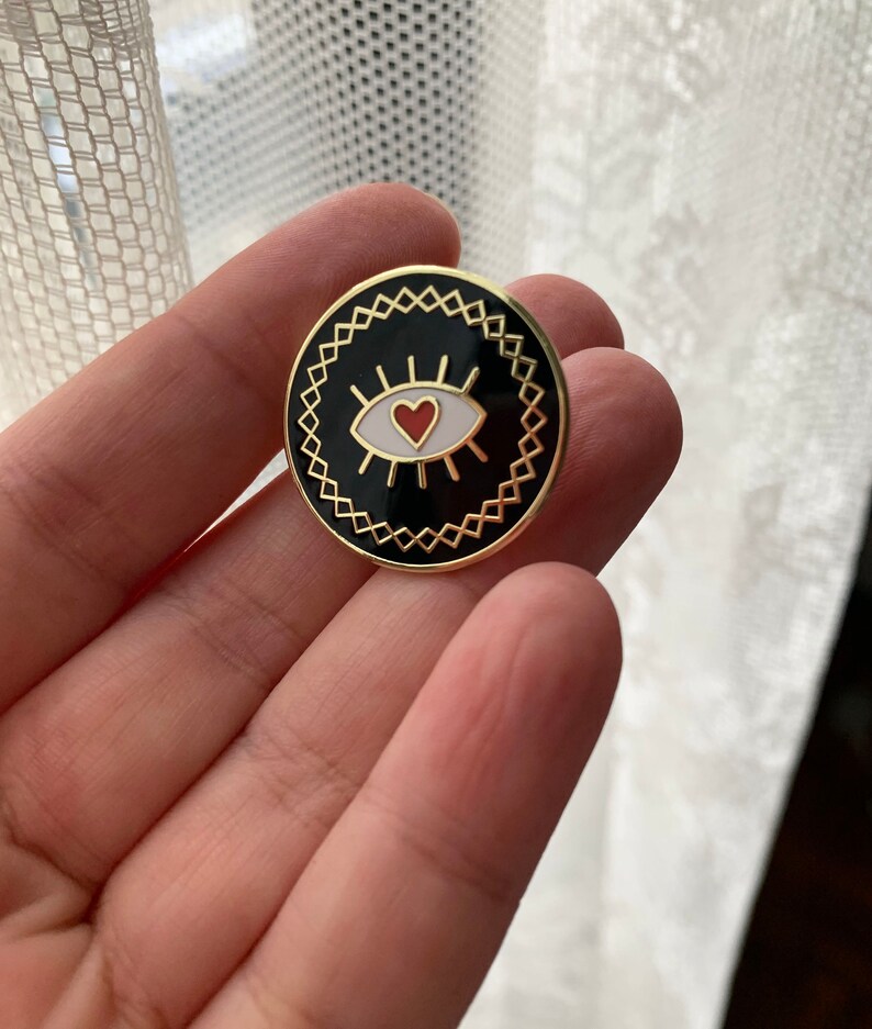 Love Eye Enamel Pin