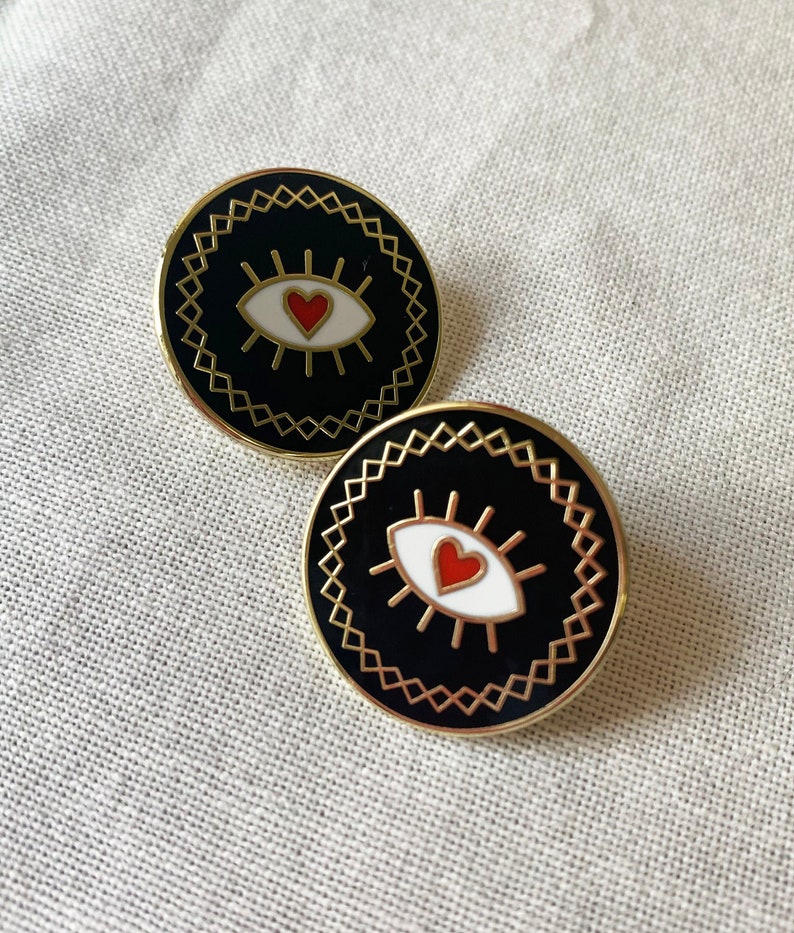 Love Eye Enamel Pin