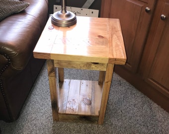 Farmhouse style end table or nightstand