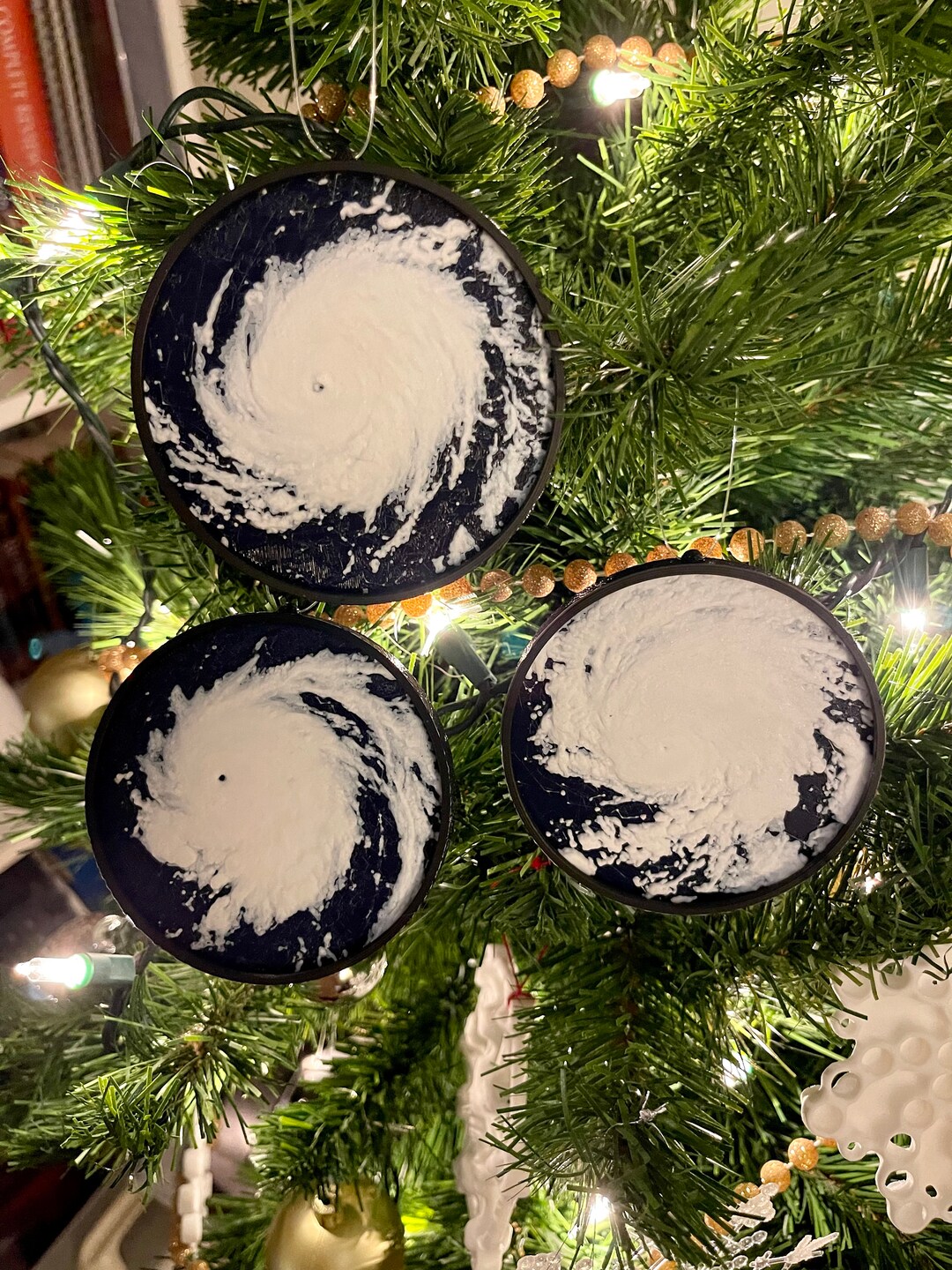 Top 3 Hurricanes of 2023 3D Christmas Ornaments 3D Printed Etsy