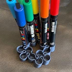 PC-3M Desktop Posca Marker Organizer / Holder for 16 Markers Low Profile