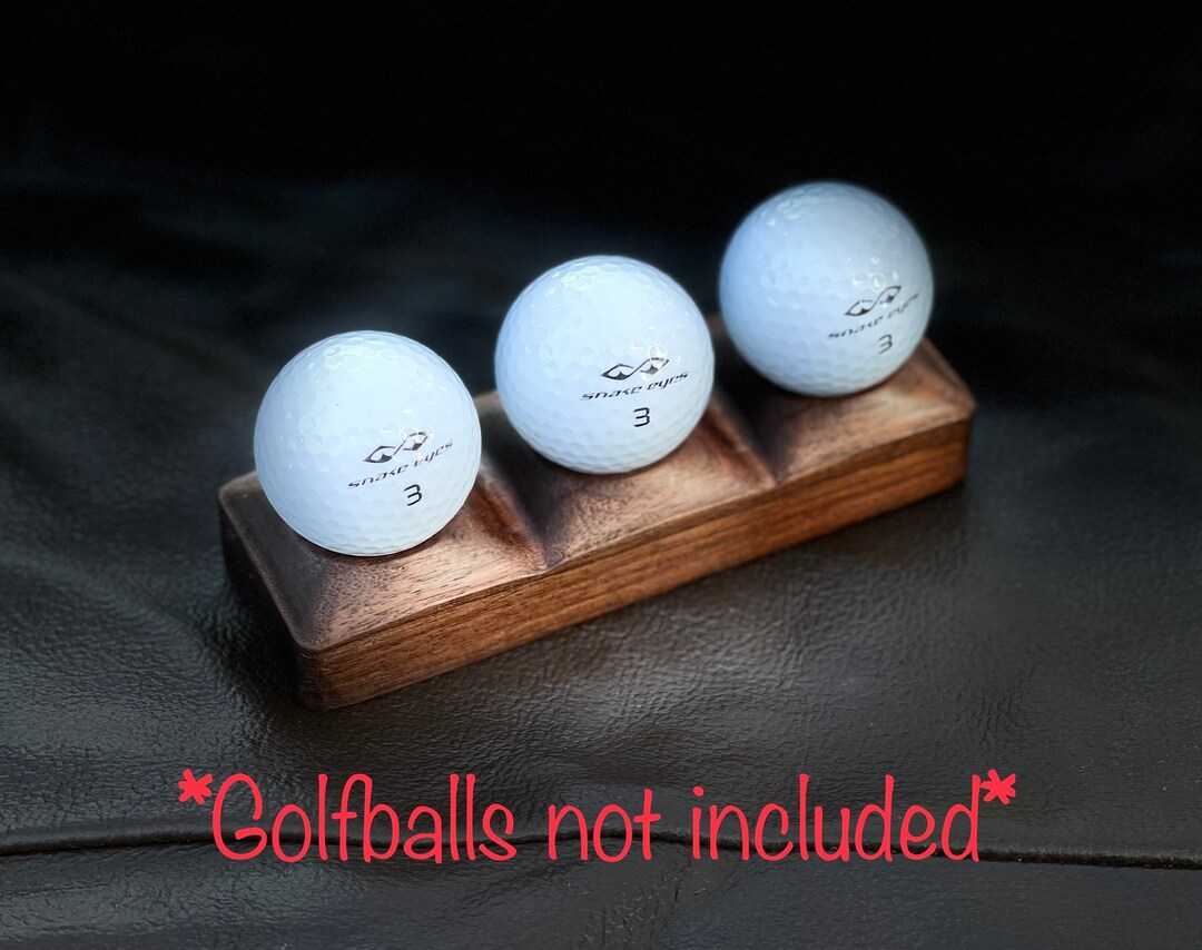 Solid Black Walnut 3 Golf Ball Stand Free Shipping Etsy