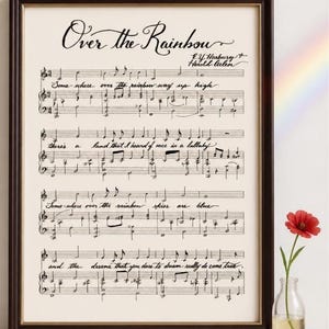 En algún lugar sobre el arcoíris (El mago de Oz) Partitura manuscrita