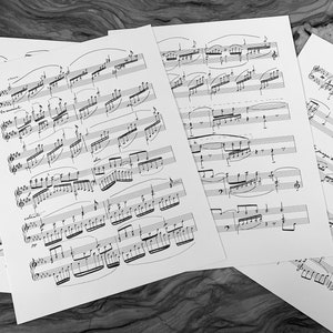 Clair de Lune FULL PIECE (5 pages au total) - Manuscrit