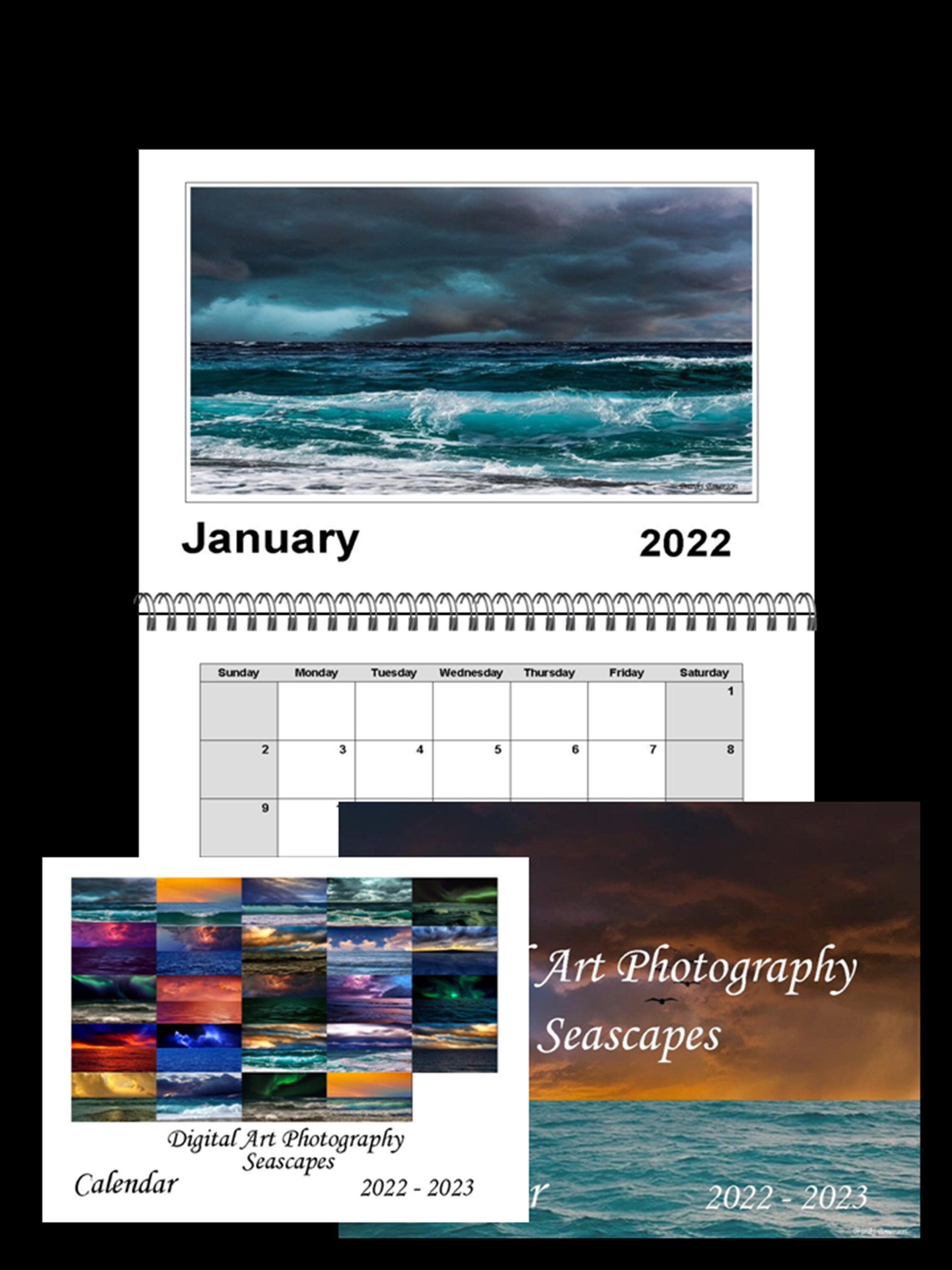 Art Wall Calendar 2023 2022 2023 Two Year Wall Calendar Digital Art Photography Etsy UK