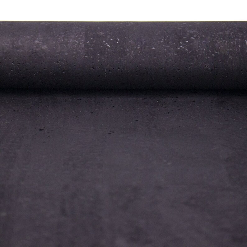 Black cork fabric portuguese cork 0.65mm thickness COF321 Etsy