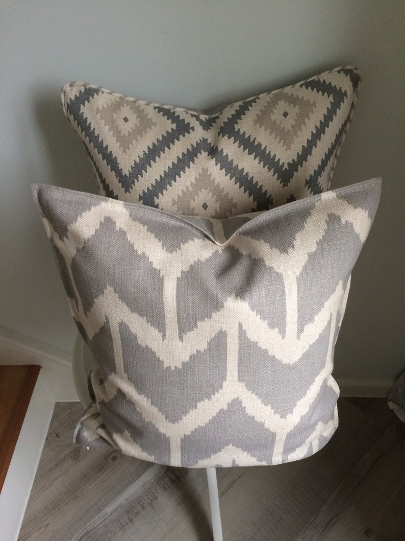 Andrew Martin Togo Canvas Oxford Edge Cushion Cover Etsy