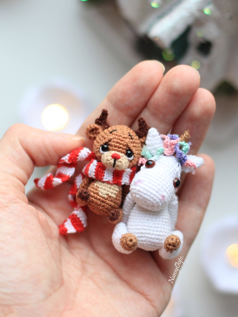 Crochet unicorn pattern amigurumi pdf tutotial Mini Unicorn Rooni pattern by NansyOops