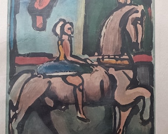 Van Georges Rouault: Paardrijdster uit de collectie Circus van de Vallende Ster. Aankoopdatum 1946, New York.