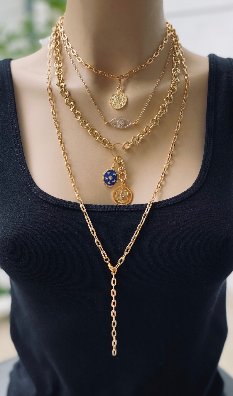 Inspired by RHOBH Kyle Richards Crystal Evil Eye Necklace Etsy