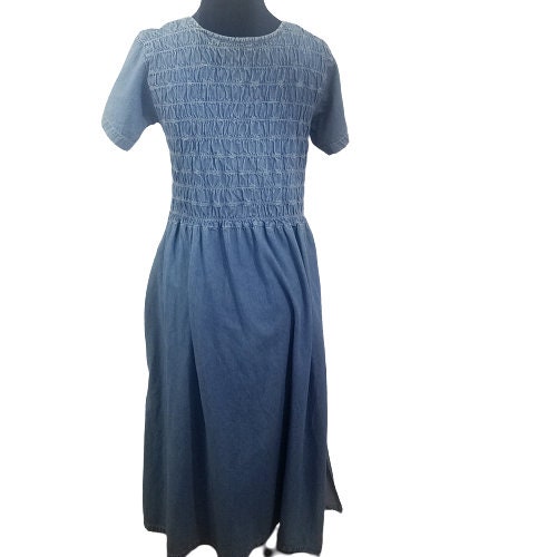 Jane Ashley 90s Light Blue Denim Dress - Etsy