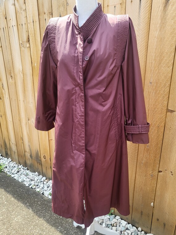 Belvra Classic Trench - Burgundy