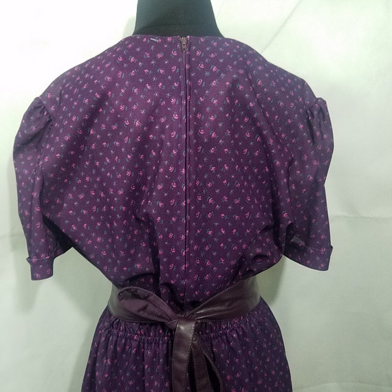 Floral Purple Vintage Dress - image 5