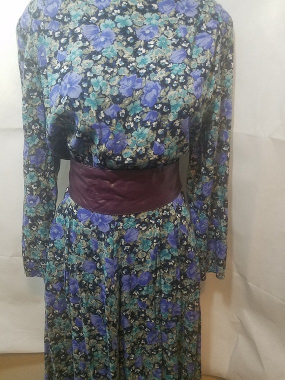 80s Floral Dress - image 3