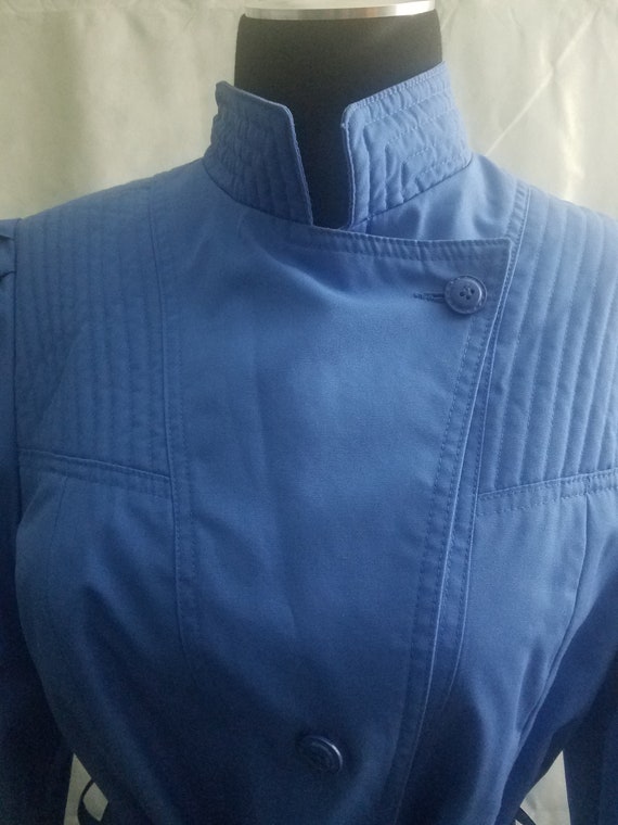 Blue Vintage Trench Coat