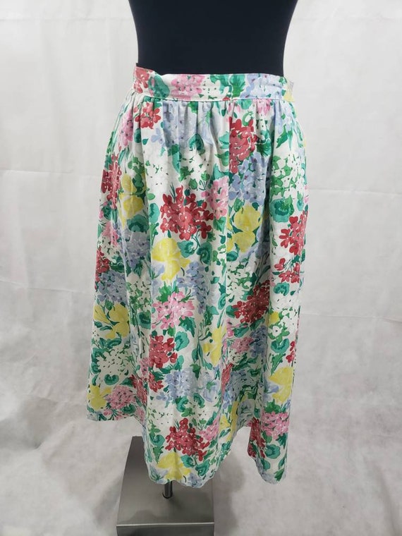 Briggs New York Floral Skirt