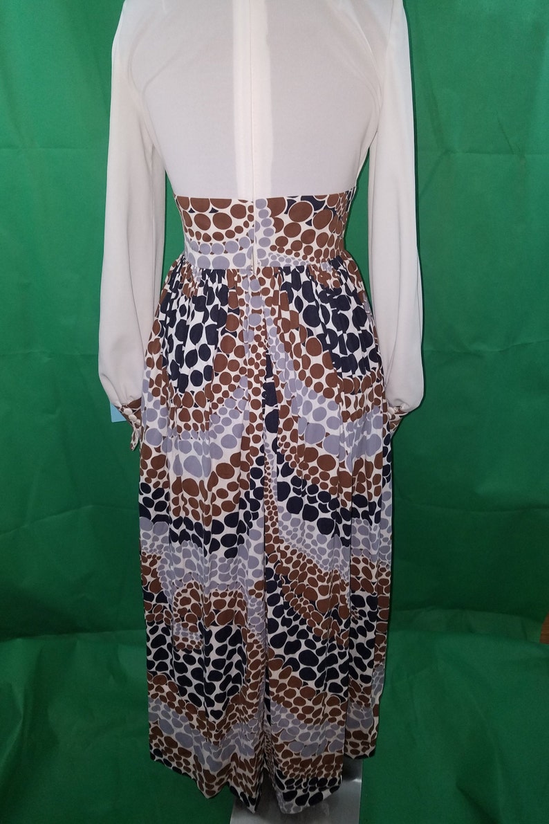 70's Vintage Custom Made Maxi Dress image 3