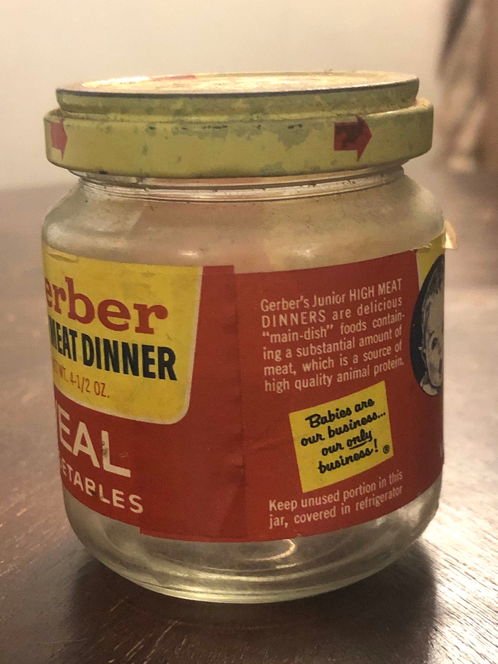 Vintage Gerber Baby Food Jar Etsy