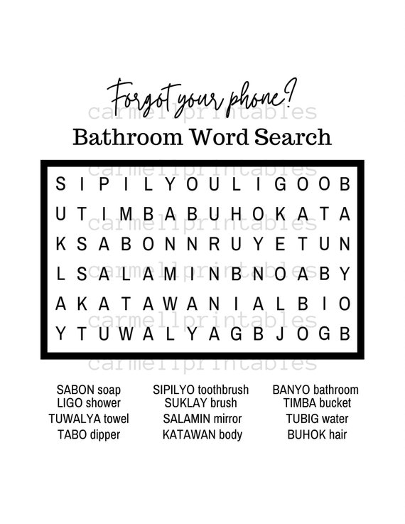 download word search on filipino food tagalog language crosswords