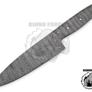 13.5 Inches Hand Forge Damascus Steel chef Blank Blade kitchen Knife Chef Knife Blank Blade UCB 9