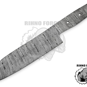 12.5 Inches Hand Forge Damascus Steel chef Blank Blade kitchen Knife Chef Knife Blank Blade UCB 6