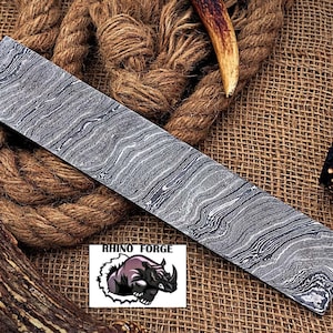 10 Inch Handmade  Damascus Steel Billet Twist Pattren For Knife Making