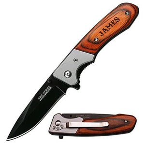 Personalized Pocket Knife, Father Day Gift, Hunting Knive, Custom Camping Knife, Groomsmen Gift Knife, Engraved Pocket Knive, Steel Blade