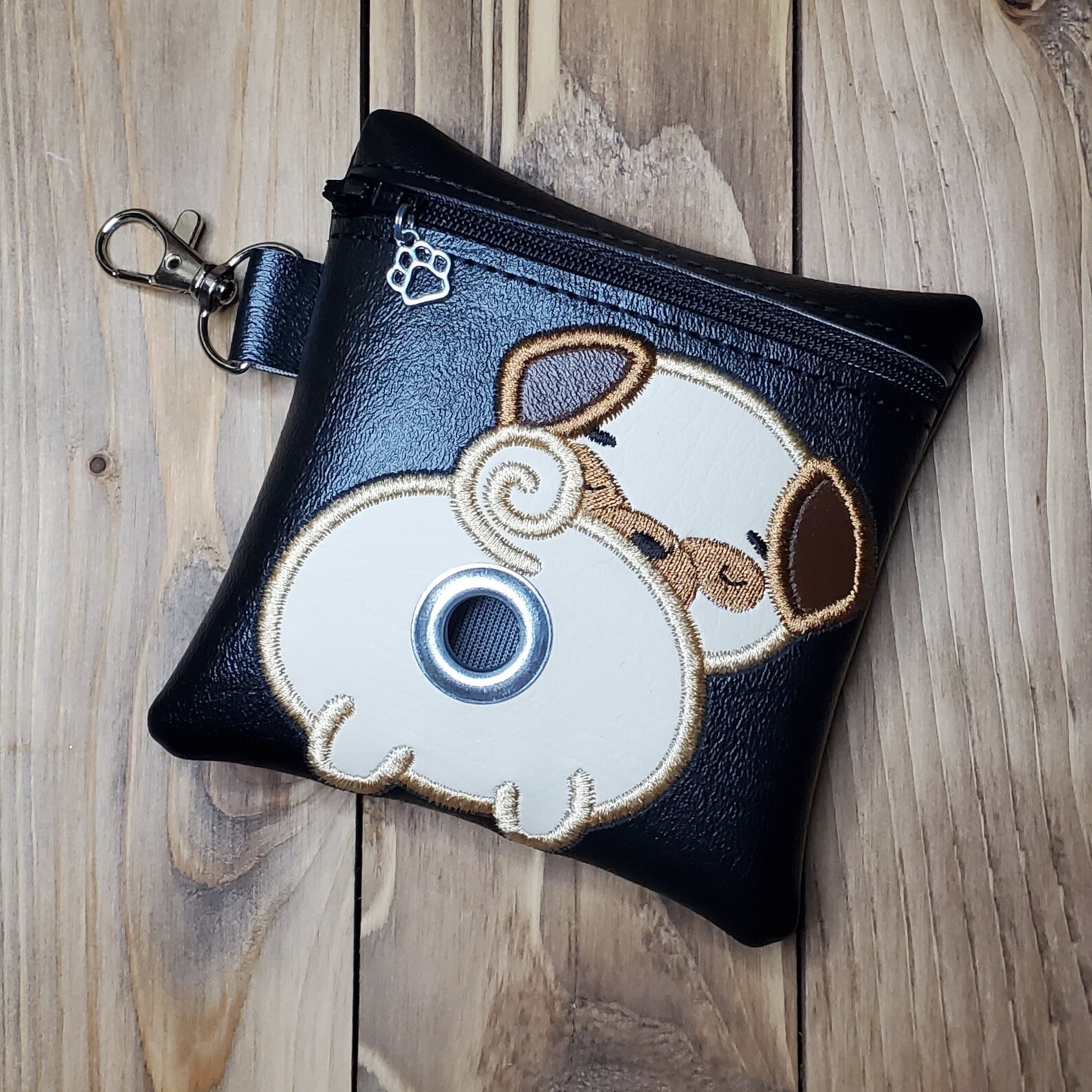 Pug Poo Bag Holder / Poo Bag Dispenser / Waste Bag Holder / Etsy